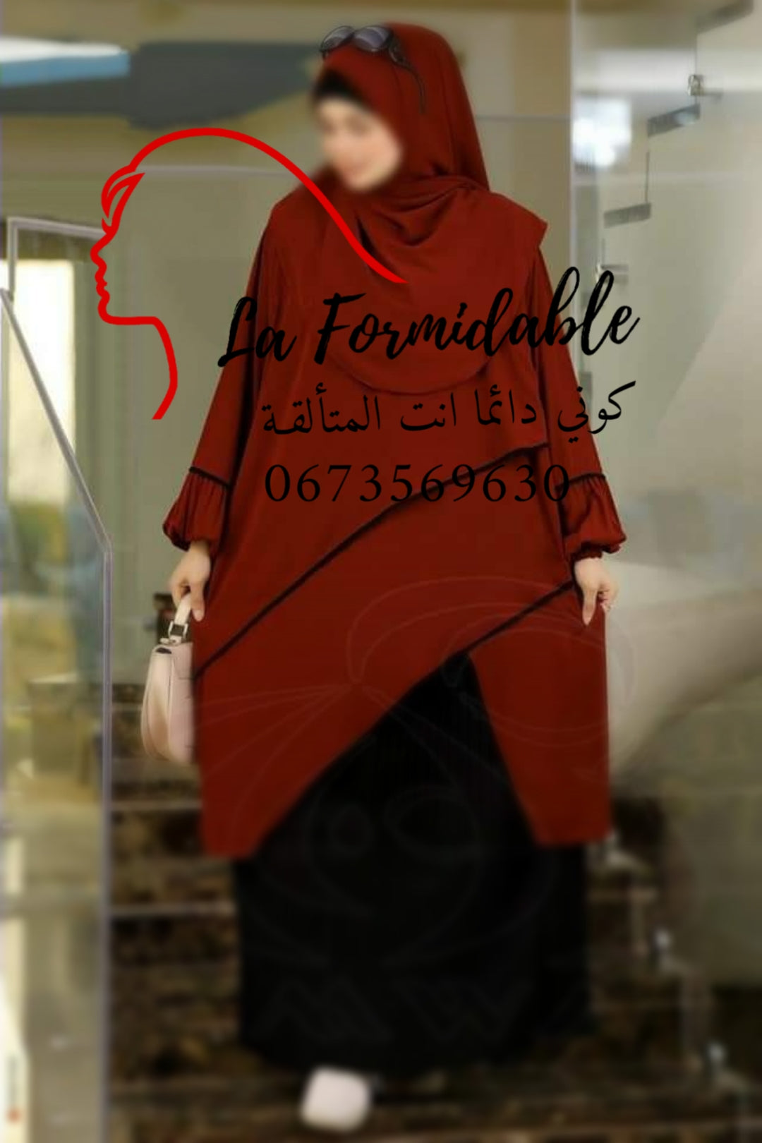 HIJAB 3 PIECE (jupe+liquette+khimar)