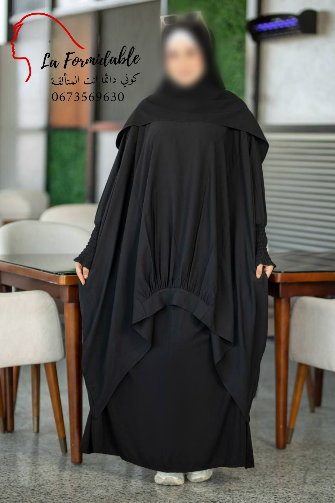 Hijab jelbab 3 piece(jupe+liquette+khimar)