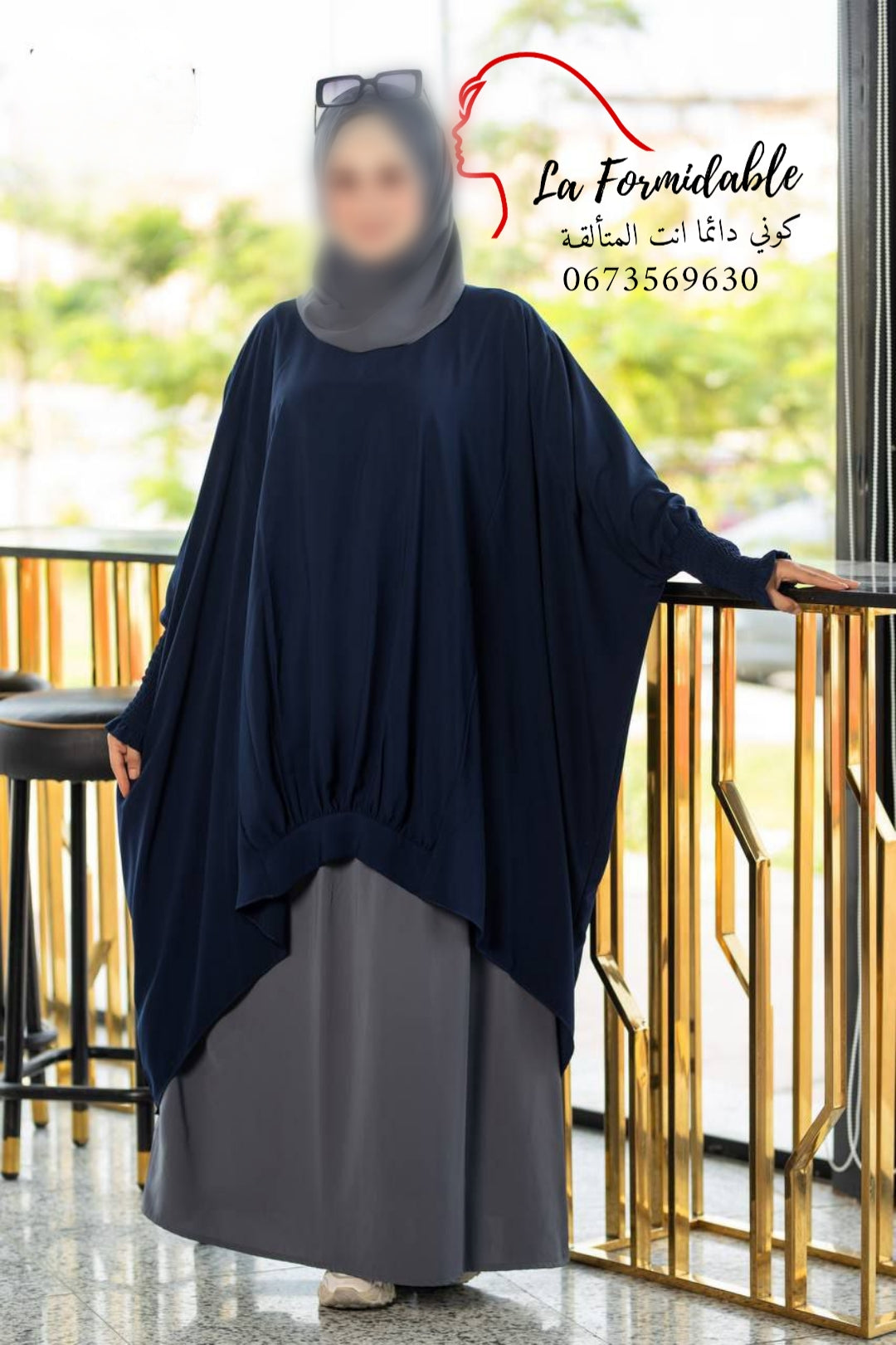 Hijab jelbab 3 piece(jupe+liquette+khimar)